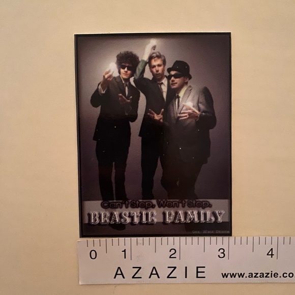 BEASTIE BOYS Beastie Family “Can’t Stop Won’t Stop” Sticker NEW Rare OOP - Picture 2 of 5